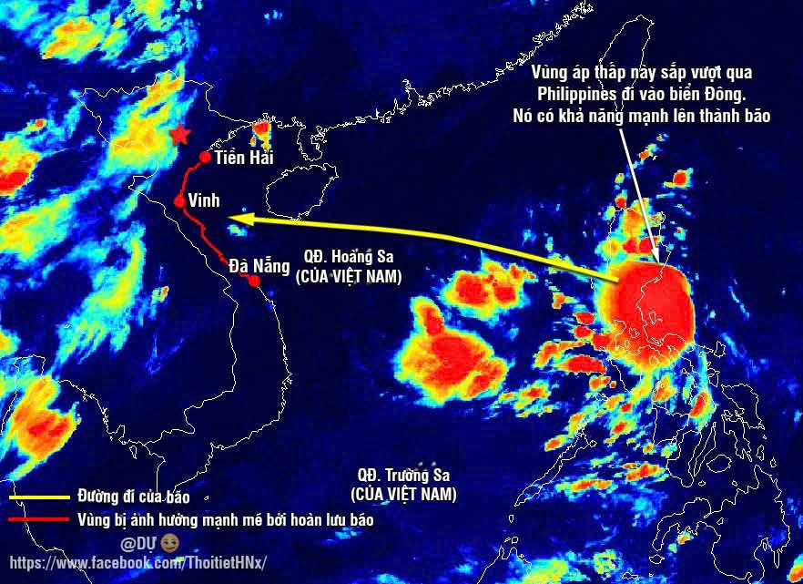 BẢN TIN KHẨN – CẢNH BÁO ÁP THẤP NHIỆT ĐỚI CÓ KHẢ NĂNG MẠNH LÊN THÀNH BÃO