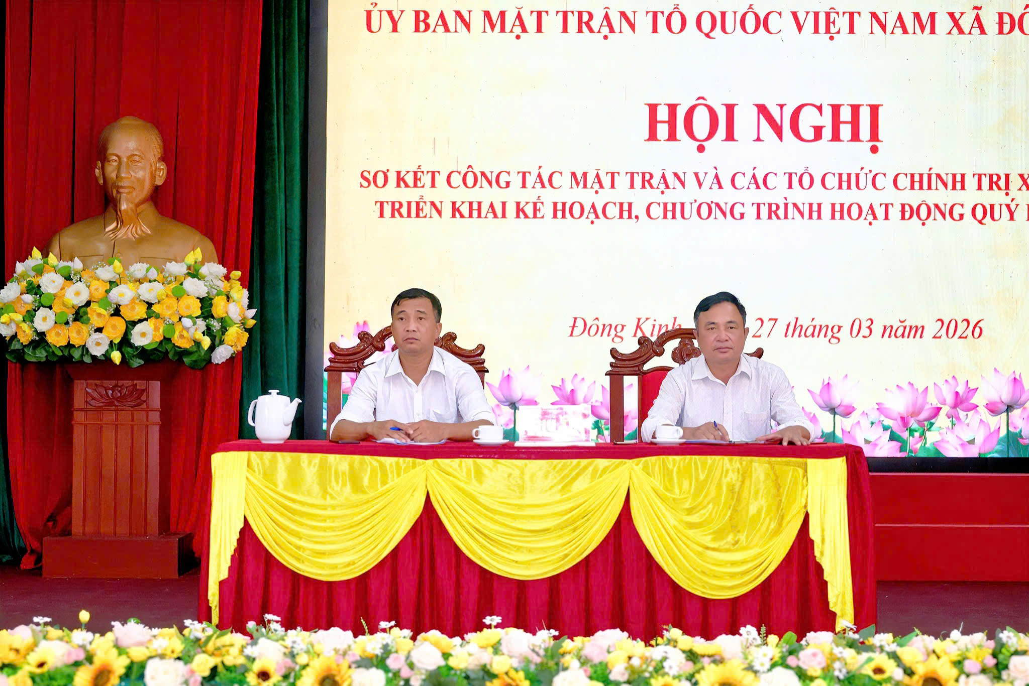 Ủy ban MTTQ Việt Nam xã Đông Kinh triển khai nhiệm vụ quý II năm 2026