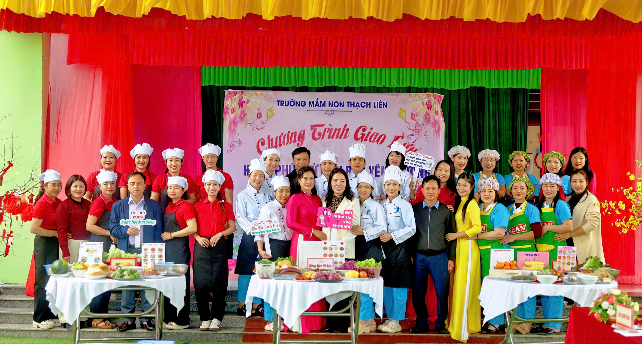 "Hạnh phúc từ căn bếp yêu thương" - Chương trình ý nghĩa ở Trường Mầm non Thạch Liên