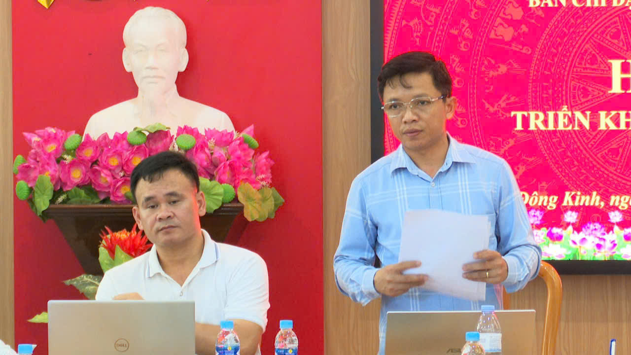 XÃ ĐÔNG KINH TRIỂN KHAI KẾ HOẠCH TỔ CHỨC ĐẠI HỘI THỂ DỤC THỂ THAO VÀ GIẢI BÓNG ĐÁ NAM LẦN THỨ I NĂM 2025