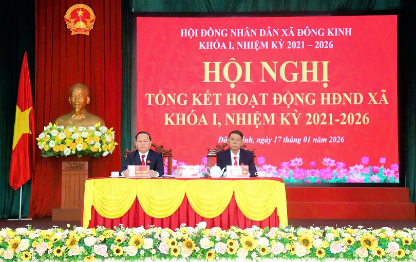 HĐND xã Đông Kinh tổng kết hoạt động nhiệm kỳ 2021 - 2026