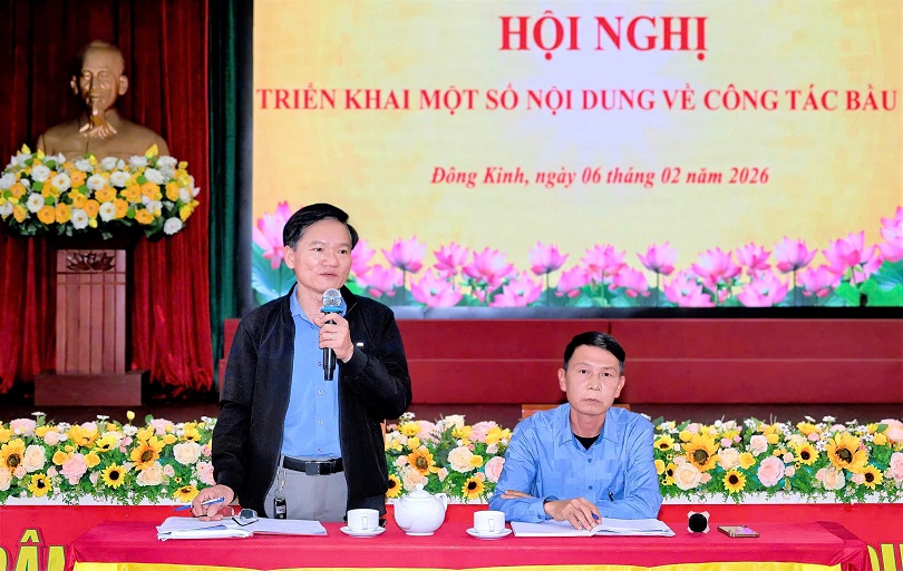 Ủy ban bầu cử xã Đông Kinh triển khai một số nội dung về công tác bầu cử 