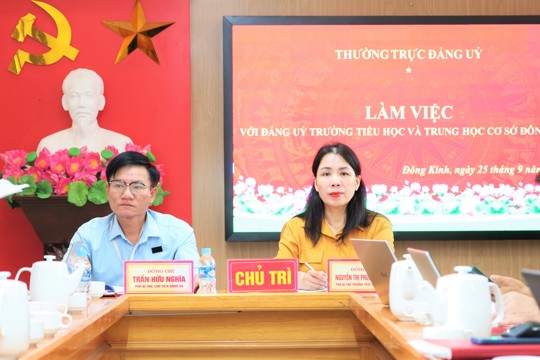 Xây dựng Trường Tiểu học và THCS Đông Kinh vững mạnh, kiến tạo môi trường giáo dục hạnh phúc, từng bước khẳng định vị thế, tạo dựng dấu ấn mới 