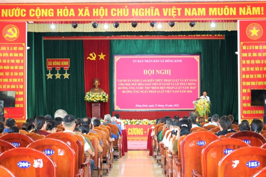 Đông Kinh nâng cao kiến thức pháp luật, kỹ năng nghiệp vụ cho tuyên truyền viên và hòa giải viên cơ sở  