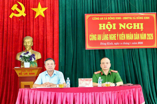 Công an xã Đông Kinh lắng nghe dân, phục vụ Nhân dân tốt hơn 