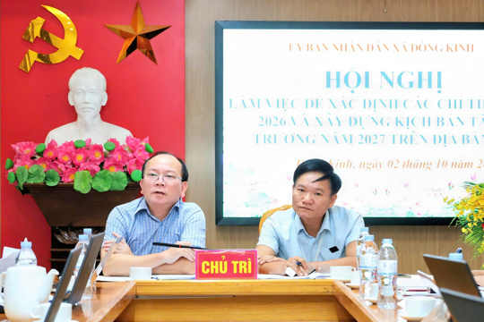 Xã Đông Kinh làm việc với Thống kê Hà Tĩnh, xây dựng kịch bản tăng trưởng năm 2027  