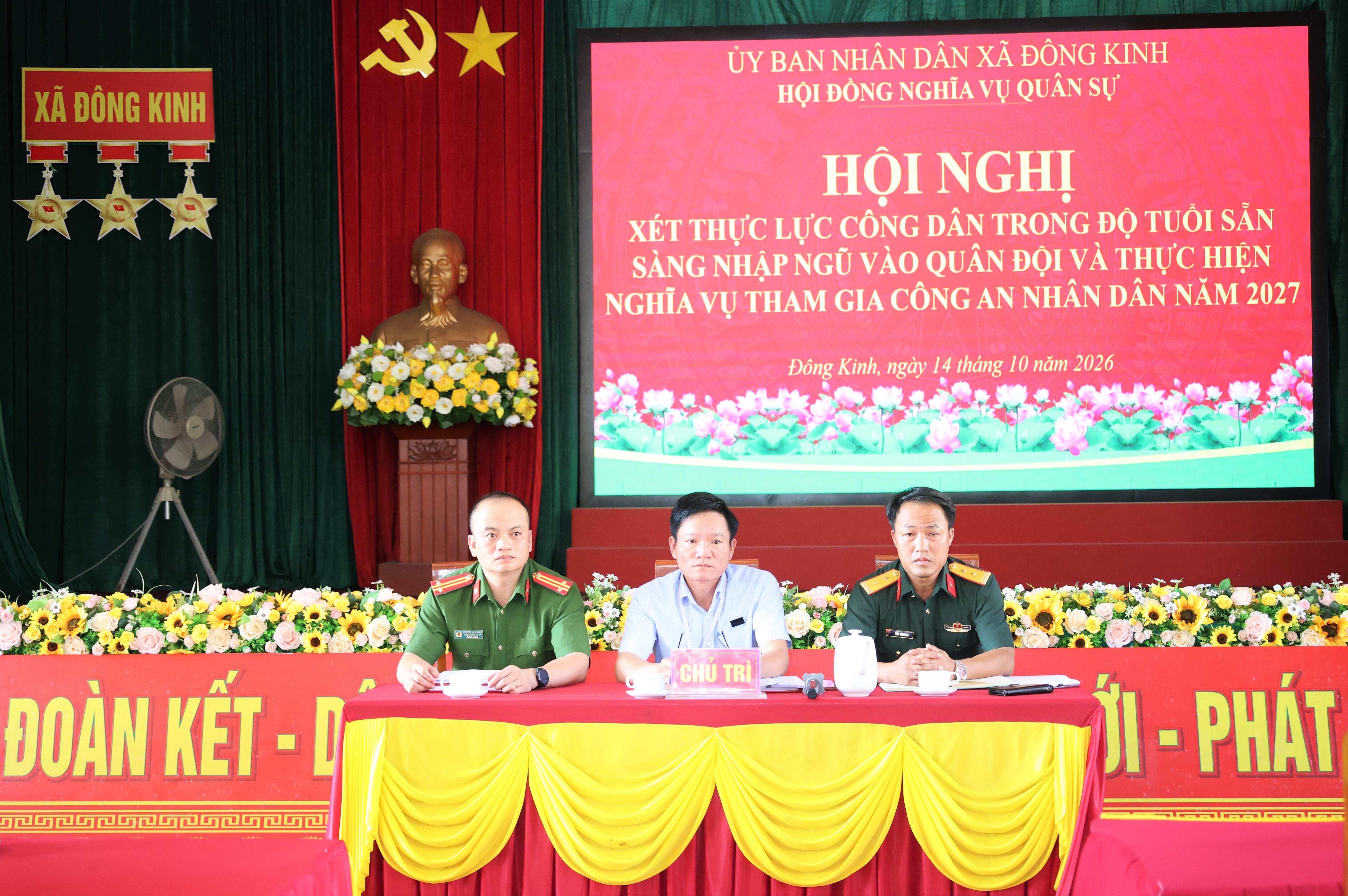 Đông Kinh rà soát chặt chẽ nguồn công dân sẵn sàng nhập ngũ năm 2027