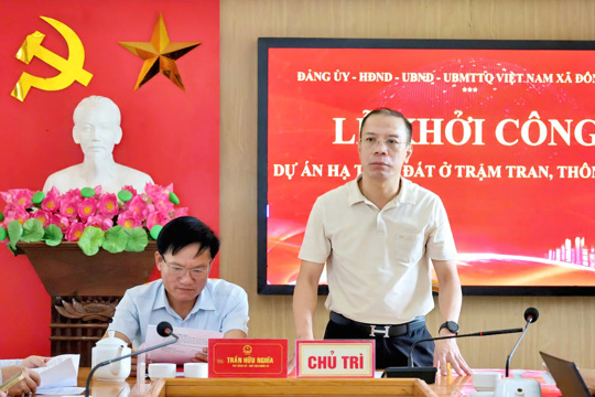 Khởi công xây dựng dự án: Hạ tầng khu đất ở Trậm Tran 