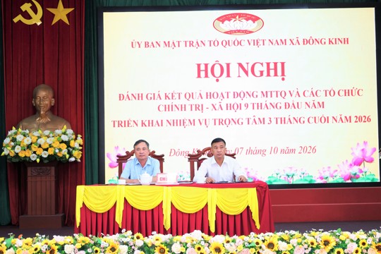 MTTQ và các tổ chức chính trị - xã hội Đông Kinh phát huy vai trò, nâng cao hiệu quả hoạt động những tháng cuối năm  