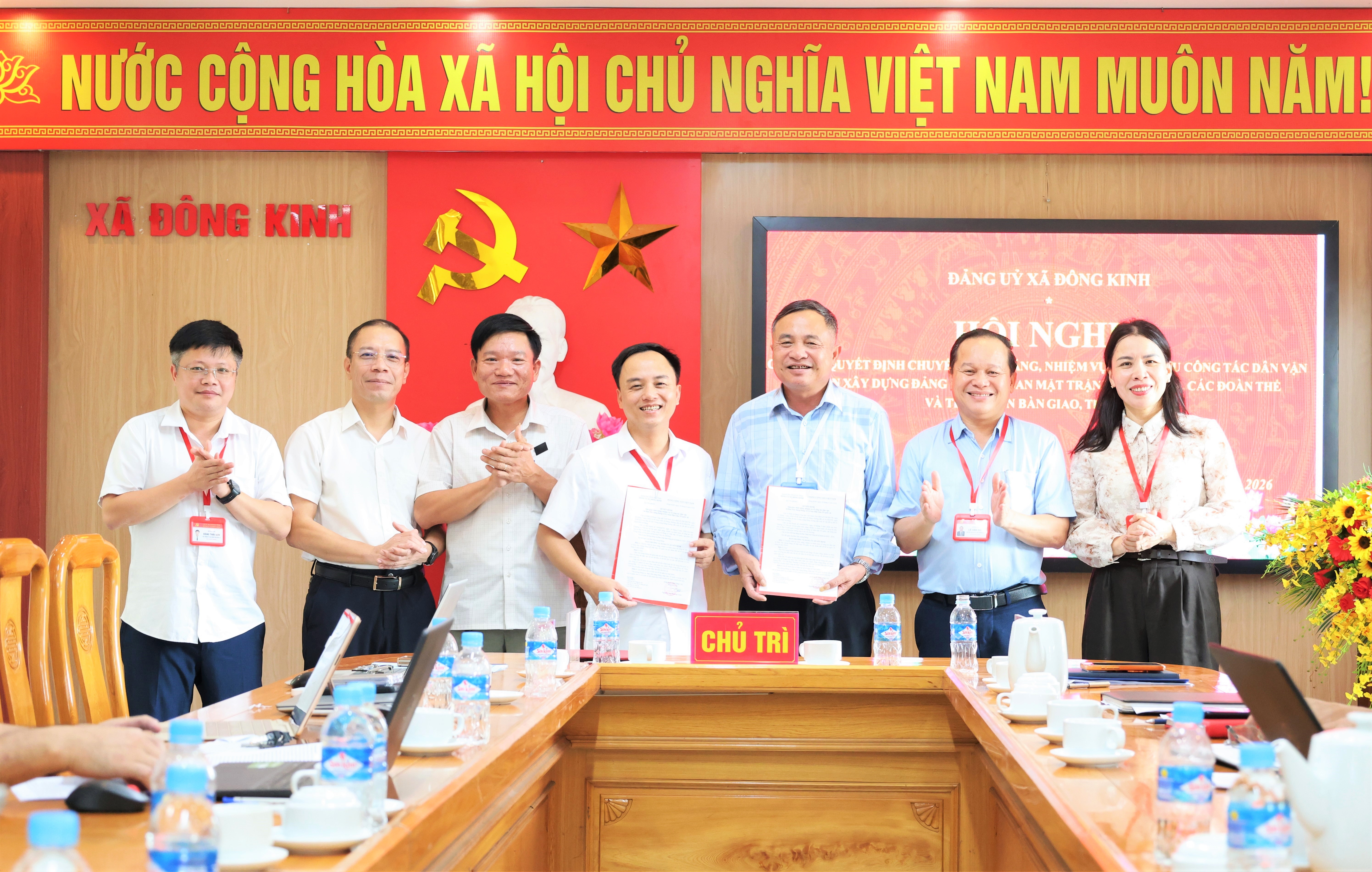 Đông Kinh chuyển chức năng tham mưu công tác Dân vận về Ủy ban MTTQ Việt Nam xã và các đoàn thể