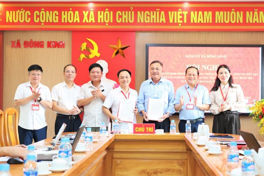 Đông Kinh chuyển chức năng tham mưu công tác Dân vận về Ủy ban MTTQ Việt Nam xã và các đoàn thể 