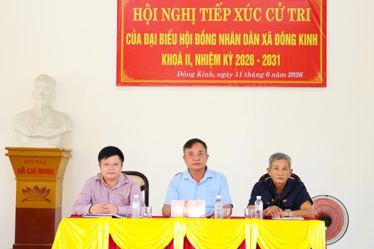 Cử tri xã Đông Kinh quan tâm đến sản xuất nông nghiệp