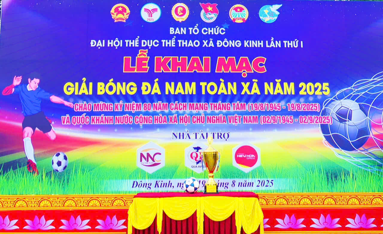 XÃ ĐÔNG KINH KHỞI TRANH GIẢI BÓNG ĐÁ NAM TRONG KHUÔN KHỔ ĐẠI HỘI THỂ DỤC - THỂ THAO LẦN THỨ I NĂM 2025